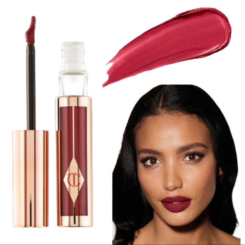 ✨RARE NEW Charlotte Tilbury Hollywood Lips Matte Lipstick Dangerous Liaison 😍 - Picture 2 of 16